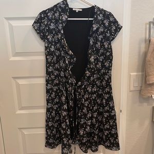 Floral wrap dress